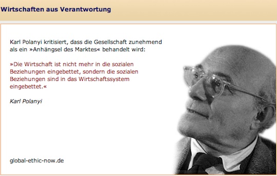 Karl Polanyi (1886-1964) war Professor an der Columbia University in New York
